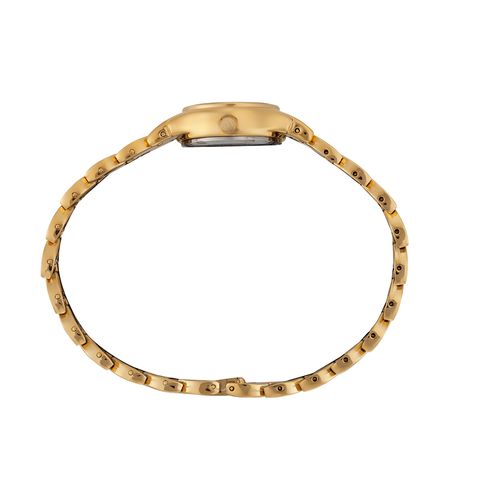 Relógio Feminino Dourado com Pulseira Moderna