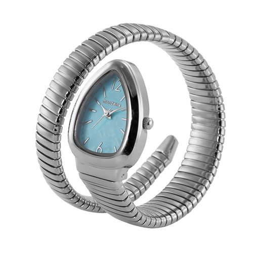 Relógio Feminino Serpens Azul Pulseira Dupla