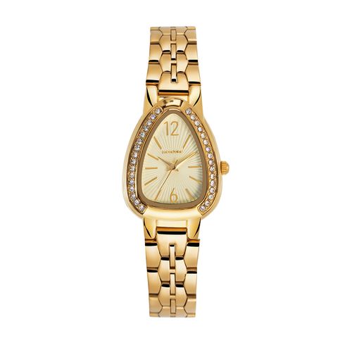 Relógio Feminino Serpens Dourado com Cristais