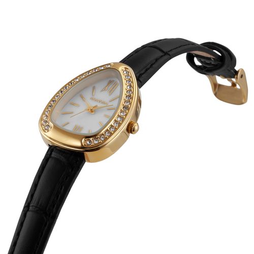 Relógio Feminino Serpens Dourado Couro Legítimo