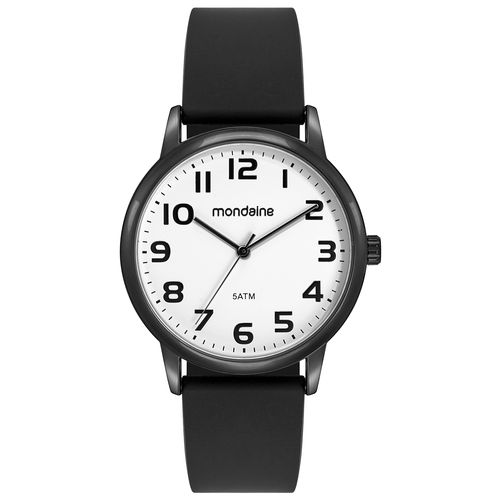 Relógio Masculino Branco Esportivo com Pulseira Silicone