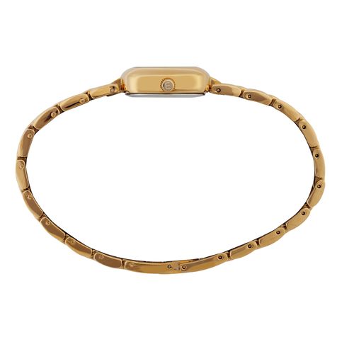 Relógio Feminino Quadrado Metal Dourado