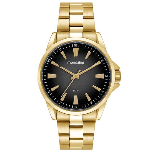 Relógio Masculino Analógico Aço Dourado