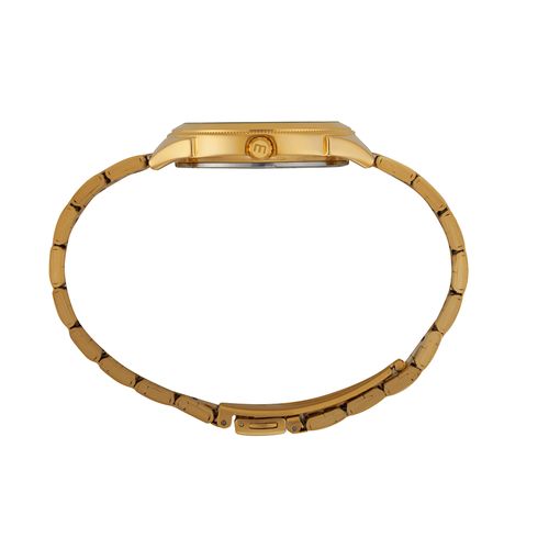 Relogio Feminino Pedras Baguete Dourado