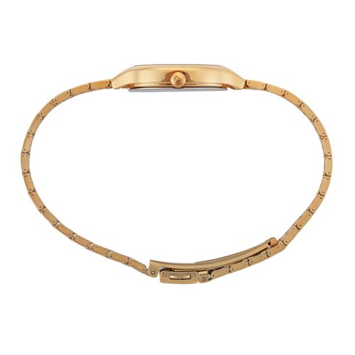 Relogio Feminino Retangular Slim Dourado