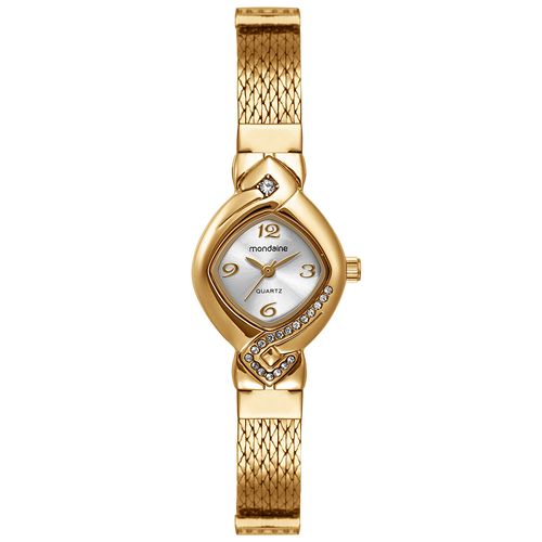 Relogio Feminino Oval Vintage Dourado