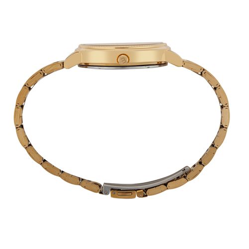 Relogio Feminino Dourado Texturizado