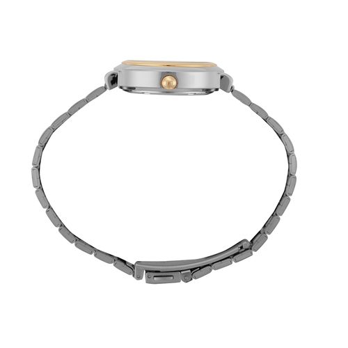 Relogio Feminino Bicolor Mostrador Metálico