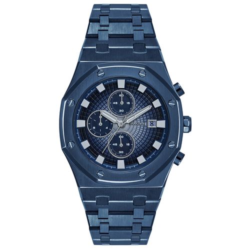 Relógio Masculino Cronógrafo Elos Sólidos Azul