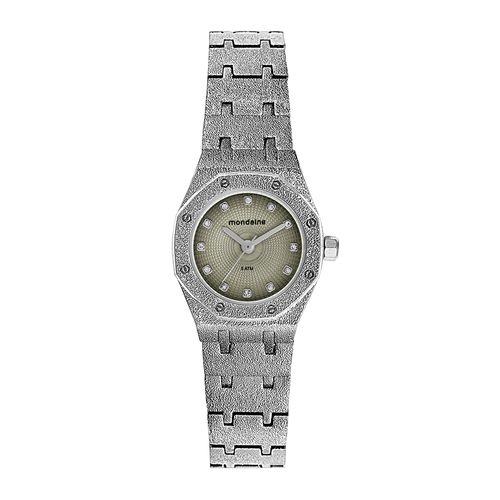 Relógio Feminino Bezel Frosty Degradê Prata