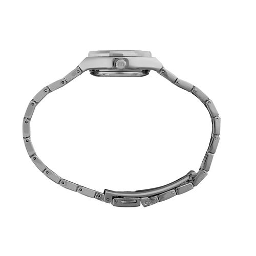 Relógio Feminino Bezel Frosty Degradê Prata