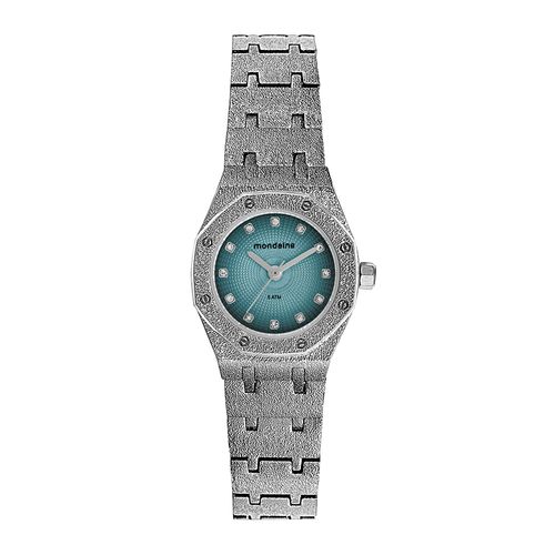 Relógio Feminino Acabamento Frosty Azul