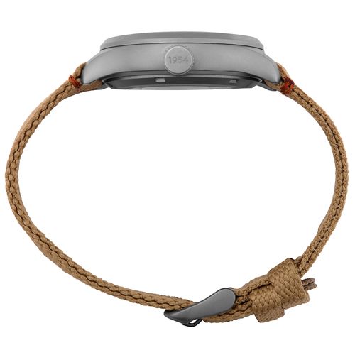 Relógio Masculino Automático Titânio Nylon Bege